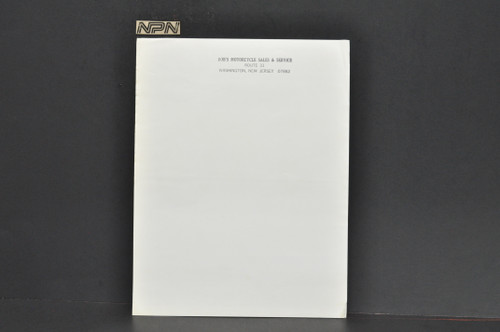 Vintage NOS 1977 Suzuki GS750 Motorcycle Brochure OEM Specs Dealer Stamp