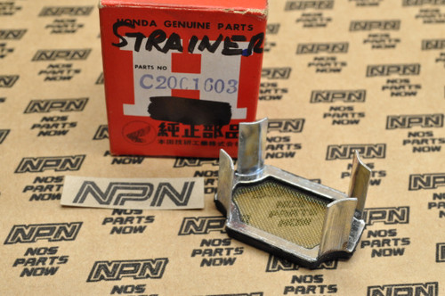 NOS Honda C200 CA200 CT200 Oil Strainer w/ Holder 15421-030-000 , 15431-030-000