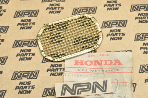 NOS Honda 1975-76 CB360 T Air Filter Cleaner Funnel Net Screen 17356-387-000