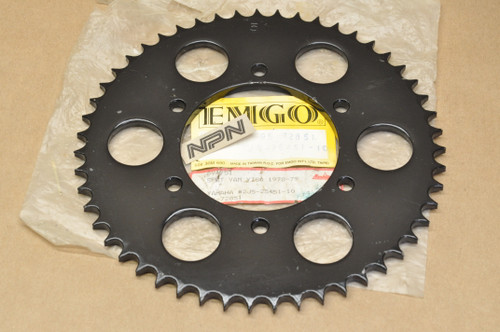 NOS Yamaha 1978-79 YZ80 Emgo Rear Chain Sprocket 51T 2J5-25451-10 ,  95-72851