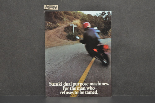 VTG 1970s Suzuki Motorcycle Brochure TS125 TS185 TS250 TS400 RV90 RV125 TS100