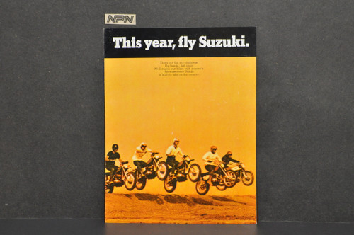 VTG 1970 Suzuki Motorcycle Brochure AC50 TC120 T250II T350II T500III TS90 TC90