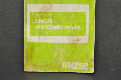 Vintage 1986 Suzuki RM250 Motorcycle Owners Manual Service Maintenance Guide