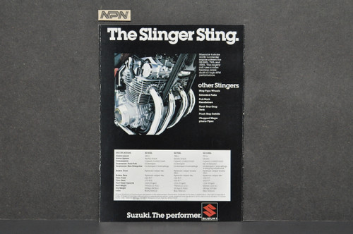 Vintage 1979 Suzuki GS550 L GS750 L GS1000 L Low Slingers Motorcycle Brochure