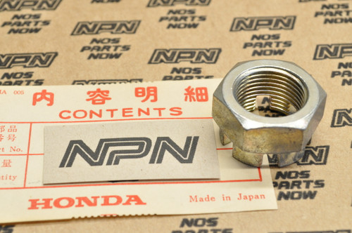NOS Honda 1985 ATC250 R Castle Rear Wheel Axle Nut 20mm 90306-HA2-000