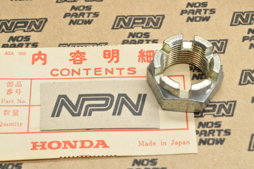 NOS Honda 1985 ATC250 R Castle Rear Wheel Axle Nut 20mm 90306-HA2-000