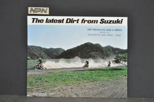 Vintage 1978 Suzuki DS185 DS100 DS80 Motorcycle Brochure Dealer Specs OEM