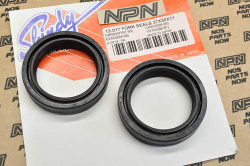 NOS Honda CMX450 FT500 GL650 VF700 VF750 VT500 Shindy Fork Seals 51490-KAZ-003