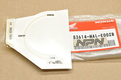 NOS Honda 97-98 CBR600 F3 CBR600SE Petcock Label Decal Sticker 83614-MAL-E00 ZB