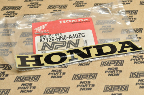 NEW OEM Honda 2000 TRX250 TRX400 FW Emblem Logo Mark Decal 87126-HN0-A40 ZC