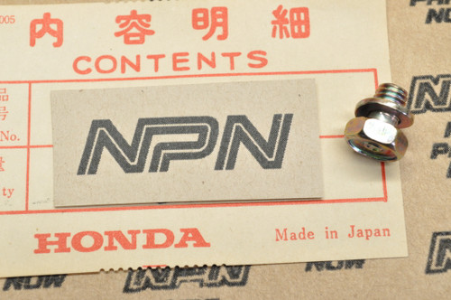 NOS Honda ATC185 ATC200 ATC200E ATC200M Axle Shield Plate Bolt 93492-06008-08