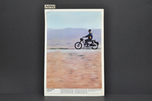 Vintage 1960s Suzuki T10 Crusader Motorcycle Brochure Dealer Specs Poster OEM
