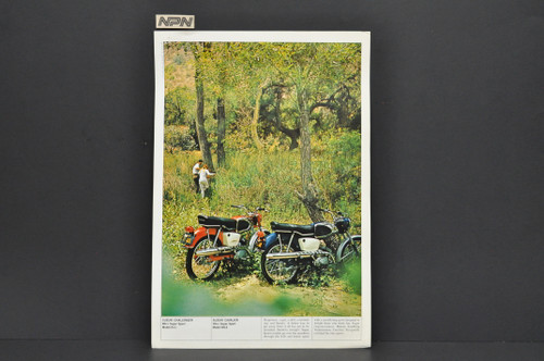 Vintage 1960s Suzuki K11 Challenger M12 Cavalier Brochure Dealer Specs Poster