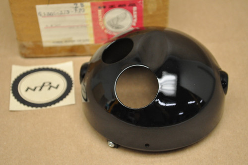 NOS Honda 1977 MR175 Elsinore Black Head Light Lamp Bucket Case 61301-373-770 ZB