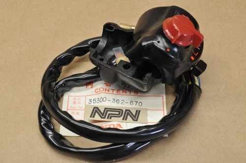 NOS Honda XL175 K0-K1 Kill Run Off Light Lo Hi Dimmer Switch 35300-362-670