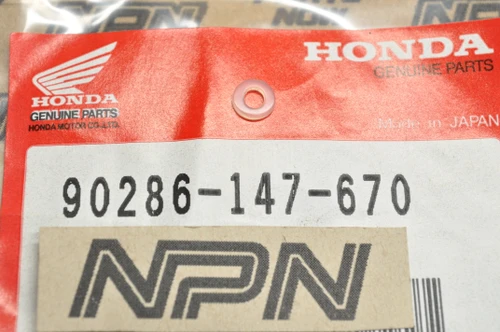 NOS Honda ATC350 CB1000 TRX200 TRX250 XR200 XR250 XR600 Washer 90286-147-670