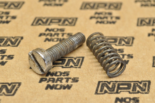 Vtg OEM Yamaha 1974-77 TY250 Brake Pedal Cylinder Screw & Spring 92301-06020