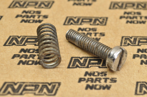 Vtg OEM Yamaha 1974-77 TY250 Brake Pedal Cylinder Screw & Spring 92301-06020