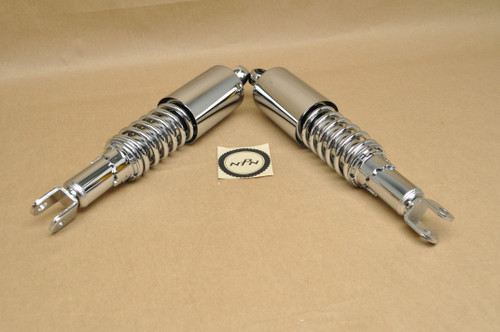 NEW Honda Motorcycle Aftermarket Chrome Reproduction Rear Shock Absorber Set