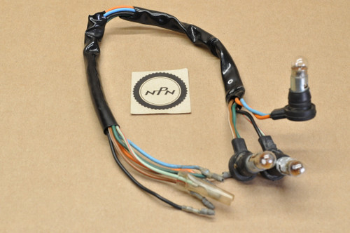 Vtg OEM Honda CL450 CB450 Tach Pilot Light Harness w/ Light Bulbs 37240-319-018