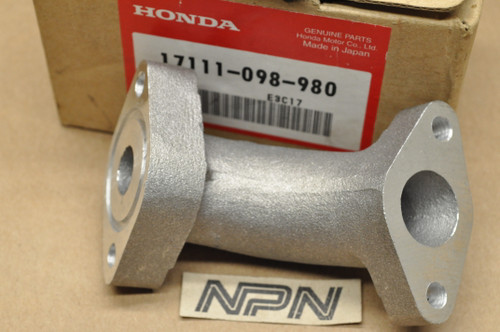 NOS Honda 1991-94 CT70 Intake Manifold Inlet Pipe 17111-098-980
