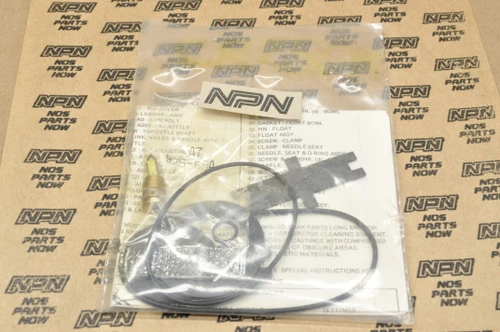NOS Honda CR250 M Techlit Carburetor Needle Gasket O-Ring Rebuild Kit 13012