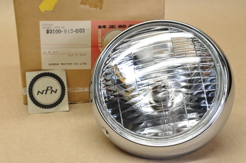 NOS Honda 1979-80 ATC110 Stanley Sealed Head Light & Bezel Assy 33100-943-003