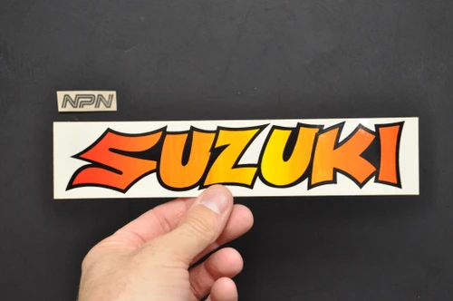 Vintage NOS Suzuki Motorcycle Decal Period Aftermarket Sticker 8"