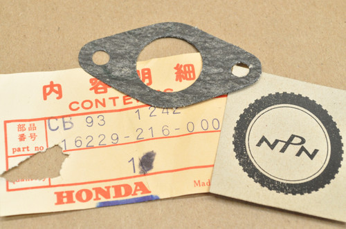 NOS Honda CA160 CA175 CB160 CL160 Carburetor Insulator Gasket 16229-216-000