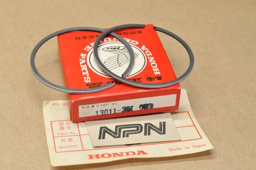 NOS Honda CR125 M STD Piston Ring Set For 1 Piston = 2 Rings 13011-360-003