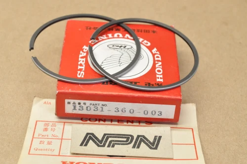 NOS Honda  CR125 Standard Size Piston Ring Set for 1 Piston = 2 Rings 13031-360-003