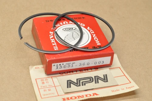 NOS Honda  CR125 Standard Size Piston Ring Set for 1 Piston = 2 Rings 13031-360-003