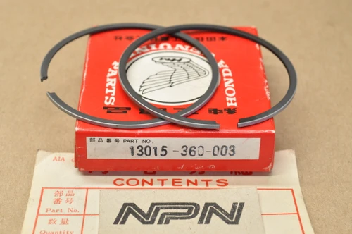 NOS Honda CR125 M 1.00 Oversized Piston Ring Set For 1 Piston = 2 Rings 13015-360-003