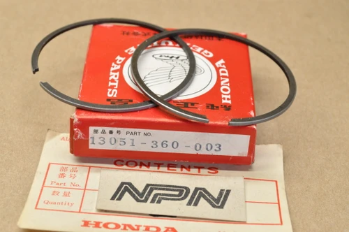 NOS Honda CR125 Standard Size Piston Ring Set 13051-360-003