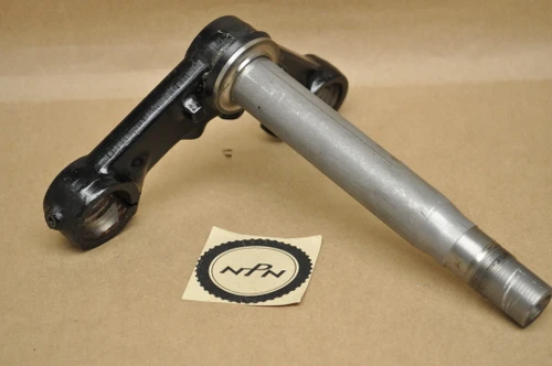 Vtg OEM Yamaha XS360 XS400 Steering Stem w/ Fork Clamp Bridge 1L9-23340-00-90
