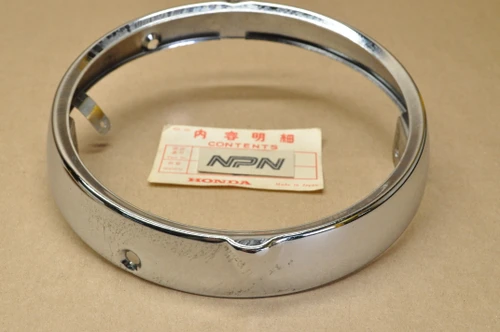 NOS Honda CL350 CB175 K3 CB350 CL175 Chrome Head Light Bezel Ring 33101-286-670