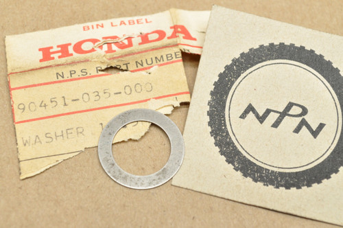 NOS Honda ATC70 C70 CL70 CT70 MR50 S65 SL70 XL70 Z50 Thrust Washer 13.5mm 90451-035-000