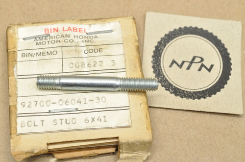 NOS Honda SL100 K0-K1 Cylinder Stud Bolt 92700-06041-30