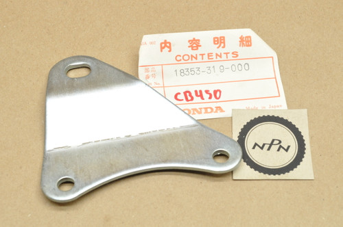 NOS Honda CB450 K3-K7 Right Exhaust Muffler Mount Bracket 18353-319-000