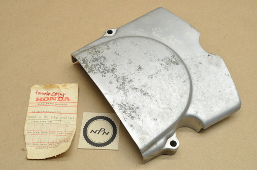 NOS Honda CB125 XL100 XL125 Left Rear Crank Case Side Cover 11361-383-000