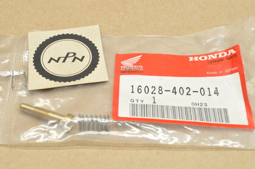 NOS Honda ATC185 ATC200 NX125 TR200 XL185 XR100 XR200 Carburetor Screw Set 16028-402-014