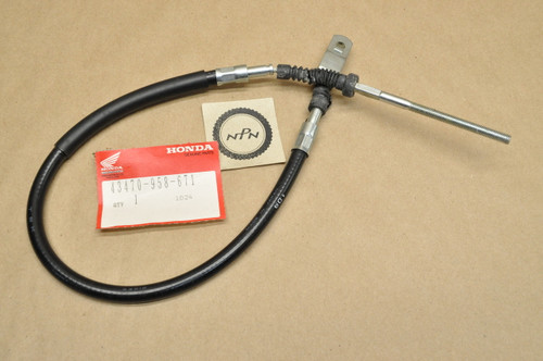 NOS Honda 1981-83 ATC185 S Rear Foot Brake Pedal Cable 43470-958-671