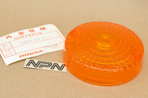 NOS Honda CB400 CB650 CB750 CB900 CX500 GL1000 Turn Signal Lens 33402-377-671