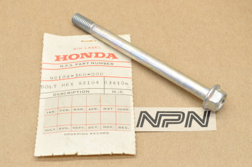 NOS Honda CR125 M MR175 MT125 Large 9 Rear Engine Motor Mount Bolt 90104-360-000