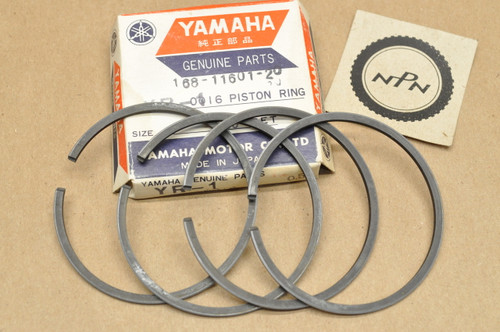 NOS Yamaha R3 YR1 YR2 .50 Oversize Piston Rings for 2 Pistons= 4 Rings 168-11601-20