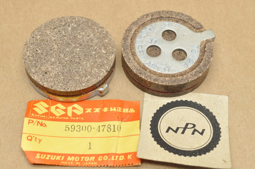 NOS Suzuki 1977-79 GS550 Brake Caliper Pad Set for 1 Caliper = 2 Pads 59300-47810