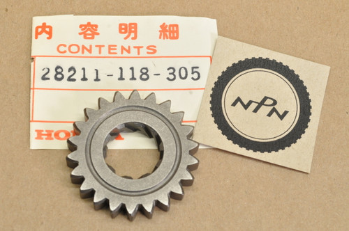 NOS Honda SL70 K0-K1 XL70 K0-1976 Kick Start Starter Pinion Gear 22T 28211-118-305