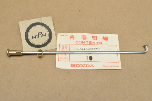 NOS Honda TL125 K0-K2 TL125S Rear Wheel Spoke B ,Nipple & Washer 97547-52177-10