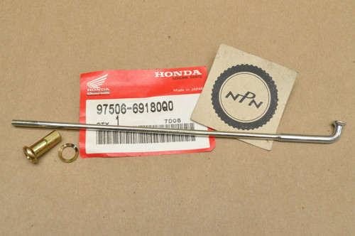 NOS Honda XL125 XL185 XR200 Rear Wheel Spoke BS , Nipple & Washer 97506-69180-Q0
