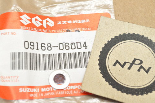 NOS Suzuki A100 DR250 GT380 LS650 RE5 RM250 SP125 T20 T350 TC250 TC350 TM400 TS250 Washer 09168-06004 NOS Suzuki A100 DR250 GT380 LS650 RE5 RM250 SP125 T20 T350 TC250 TC350 TM400 TS250 Washer 09168-06004